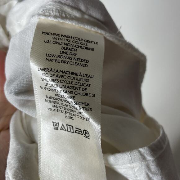 Maeve Anthropologie The Naomi Wide-Leg Flare Pants White Women's Plus 22W NWT - Picture 8 of 10